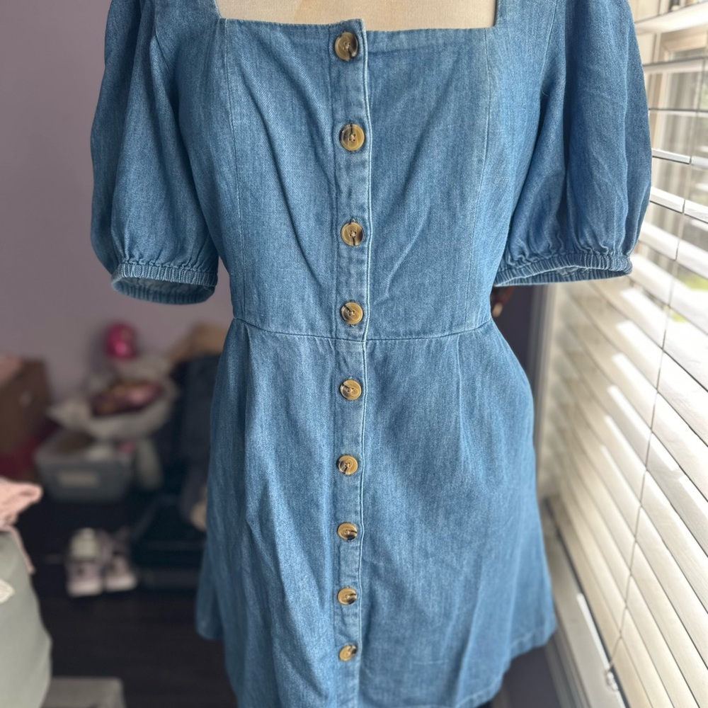 Old Navy Denim Button-Up Mini Dress